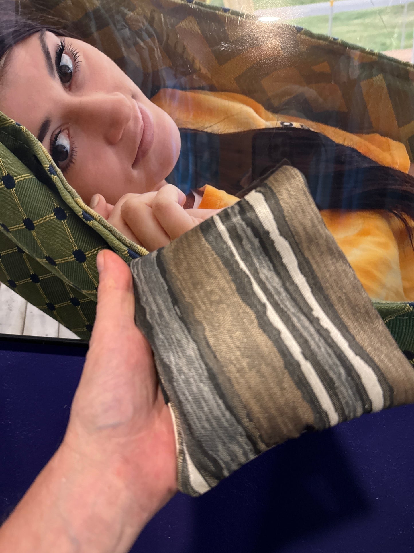 Premium Painted Stripe Canyon Cornhole Bags (case included)