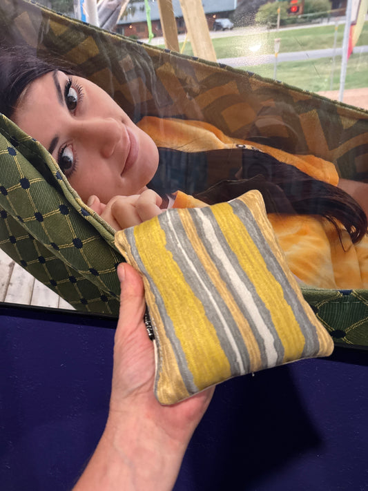 Premium Painted Stripe Lightning Cornhole Bags