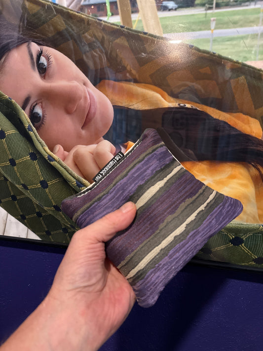 Premium Paint Stripe Purple Cornhole Bags