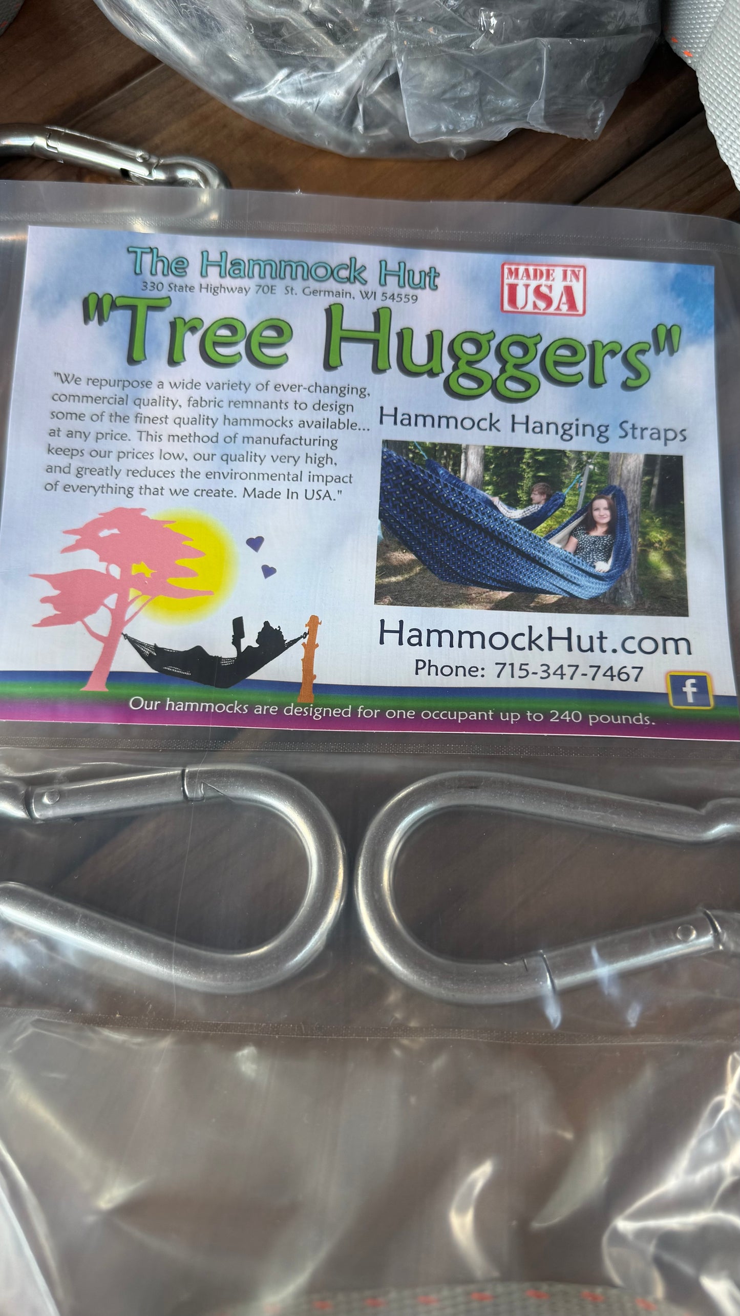 XT Phatty Hammock Straps and Carabiners