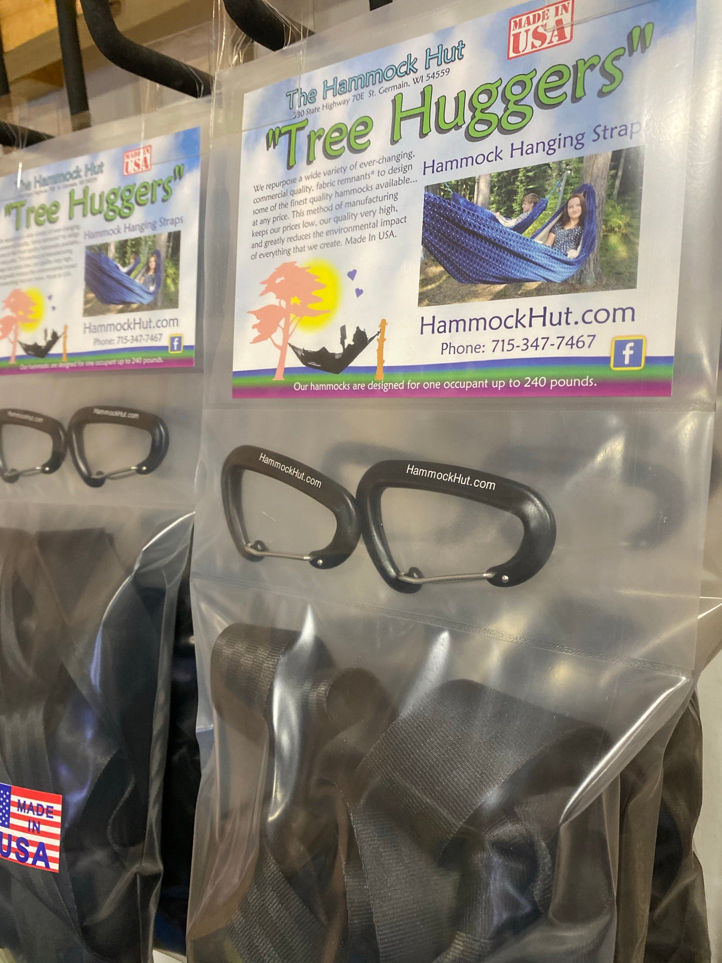 Hammock Tree Straps and Carabiners
